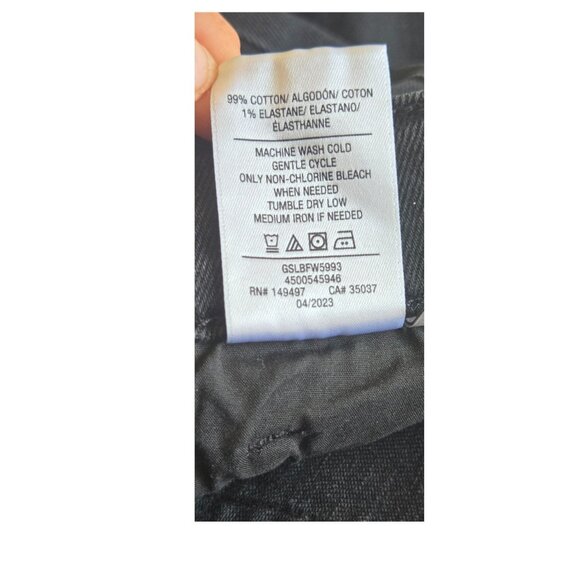 Joe's Jeans 30 Womens Jeans High Rise Wide Leg Raw Hem Bellflower FA23 Black NWT - Picture 5 of 6